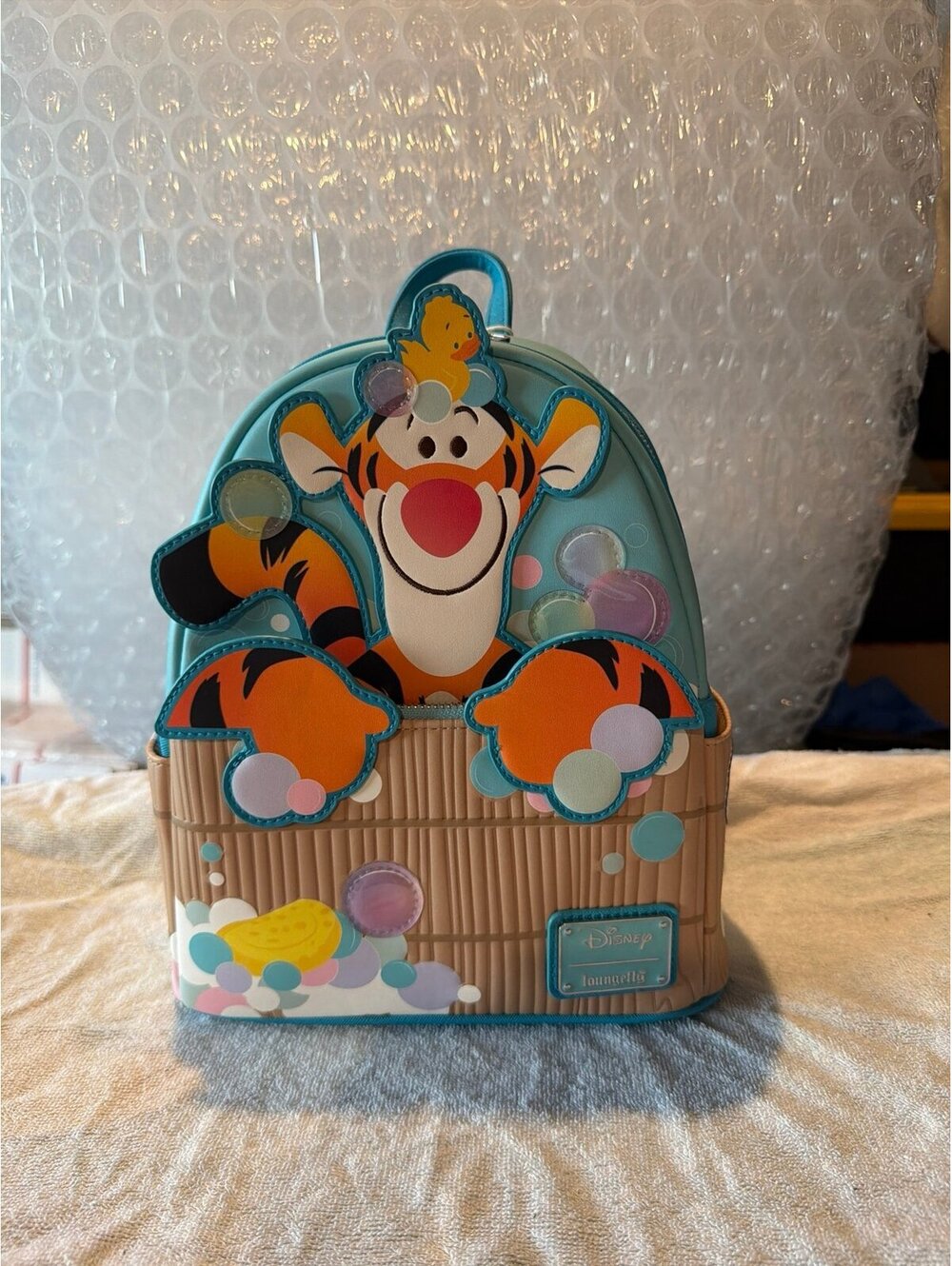 Loungefly Disney Tigger Bathtime Mini Backpack NWT